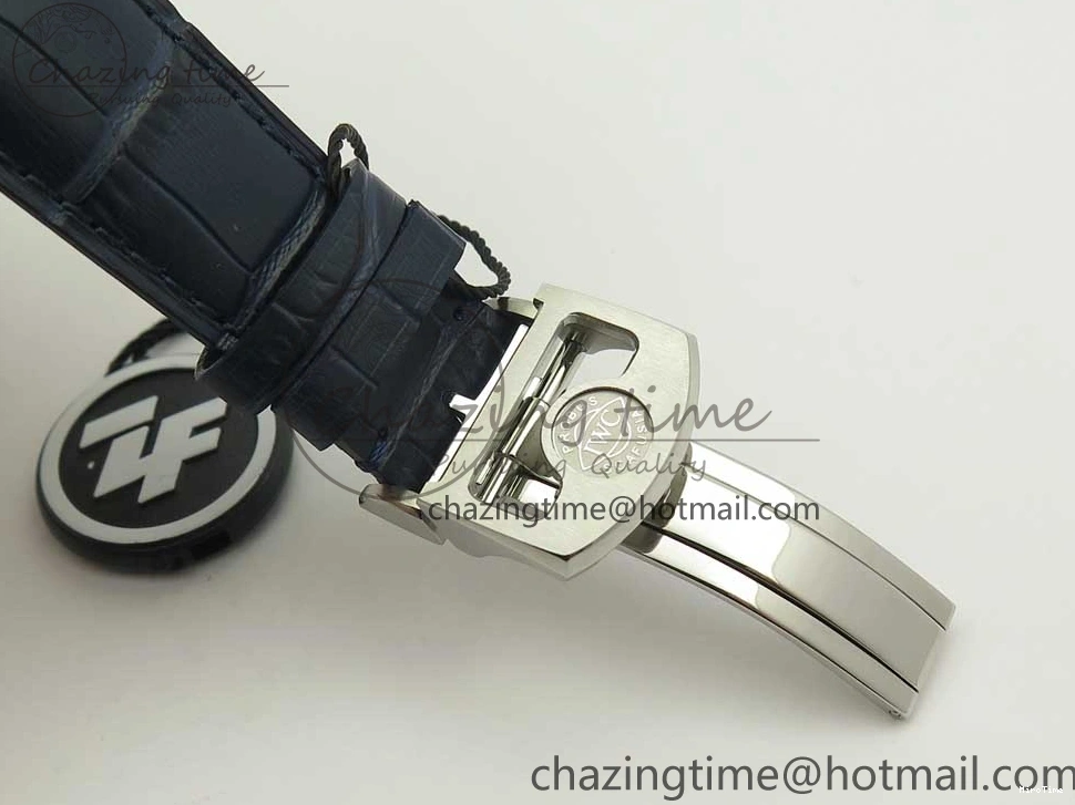 MIROTIME 0521 Affordable Portuguese Real PR Real Annual Calendar IW5035 ZF 1:1 Best Edition White Dial Blue Markers on Blue Leather Strap A 7143